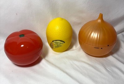 Lot of 3 HUTZLER PRODUCE SAVERS   ONION, LEMON & TOMATO