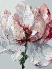 Flowers Paint by Numbers Kit for Adults Beginner, Adult Paint by Number Kits on