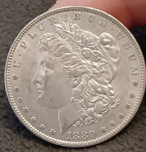 1880-O AU Silver Morgan Dollar 90$ American Coin #368