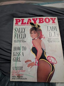 ✨VINTAGE✨ Playboy Magazine March 1986 Sally Field Cover and Interview Lady DJs