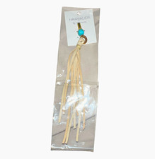 HAIRYALIER Leather Tassel Key Chain Clip Beig...