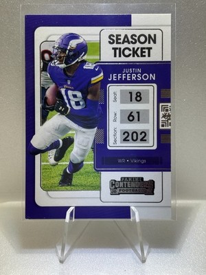 Justin Jefferson - 2021 Panini Contenders Season Ticket - Minnesota Vikings