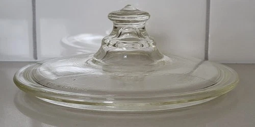 Vintage 6" Pyrex Clear Glass Lid Only With knob # 621 OR 504