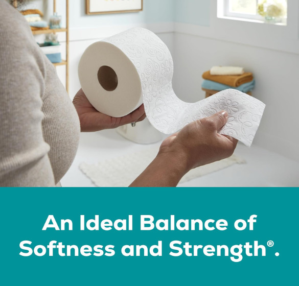 Angel Soft 4 Mega = 16 Regular Rolls | Soft, Absorbent Toilet Tissue