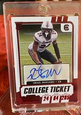 Israel Mukuamu RC AUTO 2021 Panini Contenders Draft College Ticket Red #203 1295