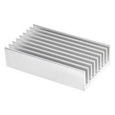 Aluminum Electronics Cooler Heatsink for MOS GPU IC Chip Silver 100 x 60 x 25 mm