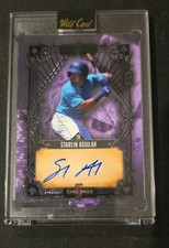 2024 Wild Card 5 Card Draw - Modern Starlin Aguilar #5CDM-SAA Green Foil Purple