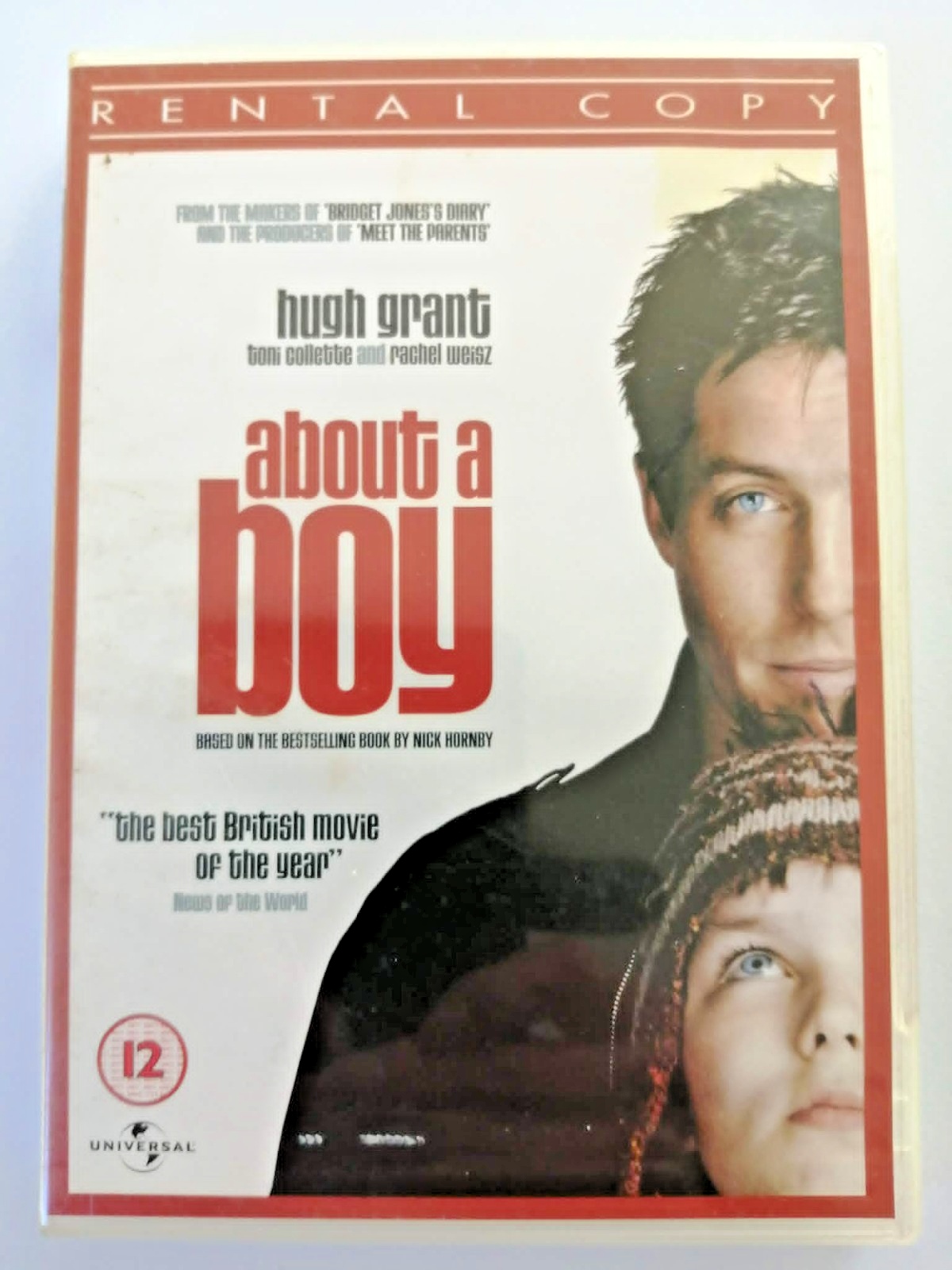 DVD About a Boy. Movie. Hugh Grant. Toni Collette. Rachel Weisz. Nicholas Hoult