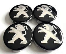 4 originale Peugeot Embleme Nabendeckel für Alufelge 1622961980 NEU