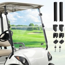 Golf Cart Foldable Windshield for Yamaha G29/Drive Model-and Tinted, Clear