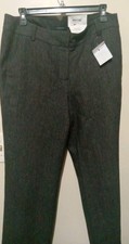 Lands end wool dress Pant Trousers Woman size 10 color Black with Pockets New