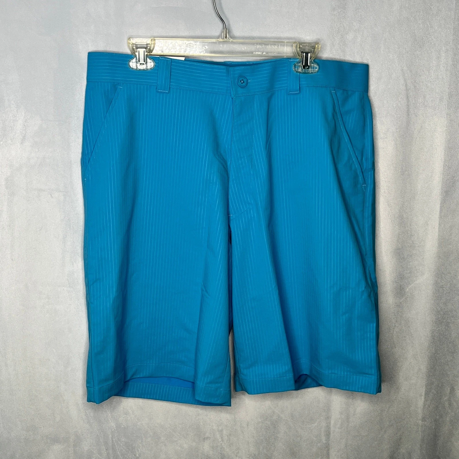 Under Armour Shorts Blue Striped Golf New