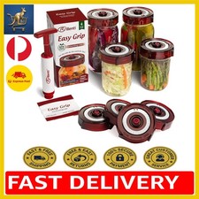 Brewing Fermentation Lids Kit with Oxygen Pump - Comfort Grip Design