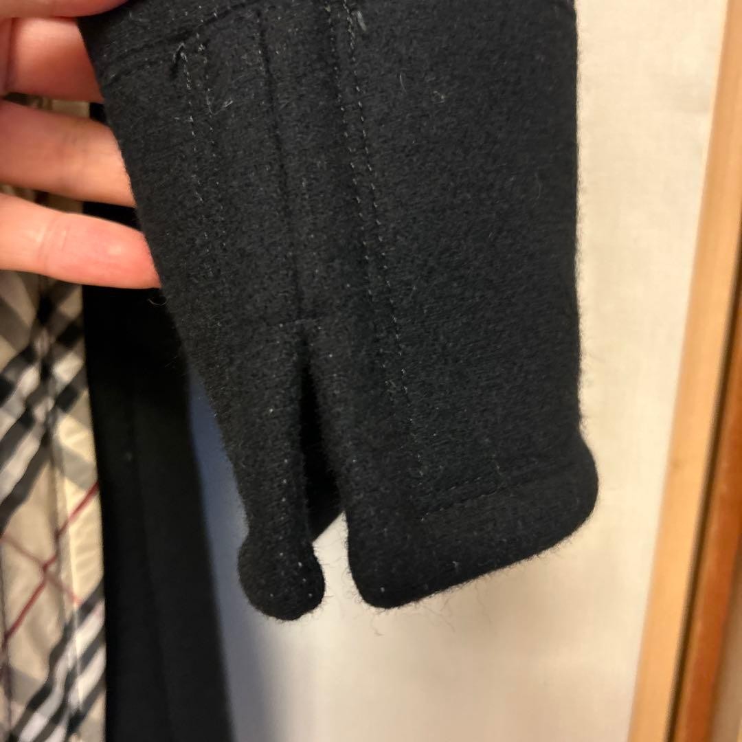 Burberry Blue Label Peacoat Black Wool With Check Pattern Size 38 For Women thumbnail 19