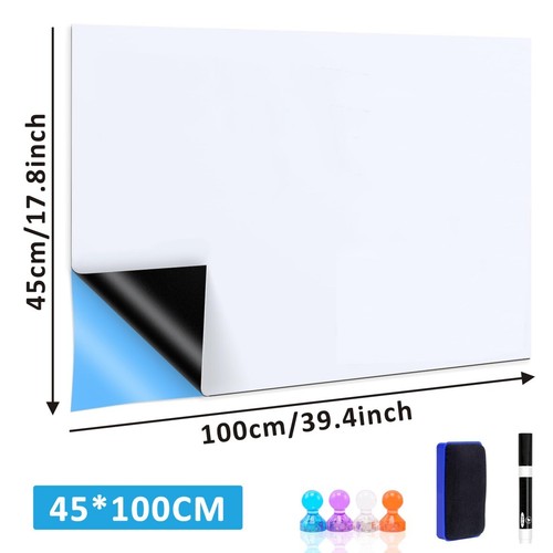 Magnetic Whiteboard Sticker Self-Adhesive Dry Erase Notice Board Home & Office - Picture 6 of 22