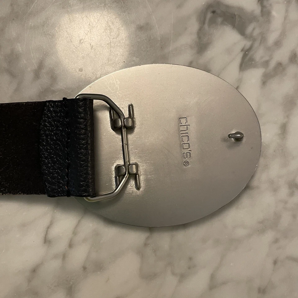 CINTURÓN MUJER CHICO’S ANIMAL PRINT HEBILLA REPUJADA CUERO Foto 3 de 4