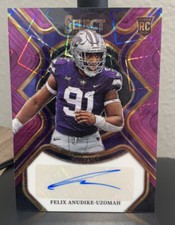 2023 Select Draft Picks Felix Anudike-Uzomah Purple Lazer AUTO  /89