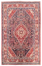 5x7' Red Traditional Jozan Rug  #B-81702
