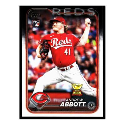2024 Topps Series 1 #214 Andrew Abbott Rookie Cincinnati Reds Baseball Card
