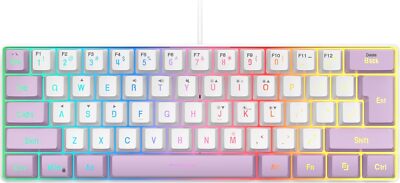 SAMA Gaming Keyboard 60 Percent, 61 Keys RGB Backlit Wired Keyboard, Waterproof