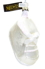 Vintage MIDWEST Germany Baby First Shoe Glass Christmas Ornament