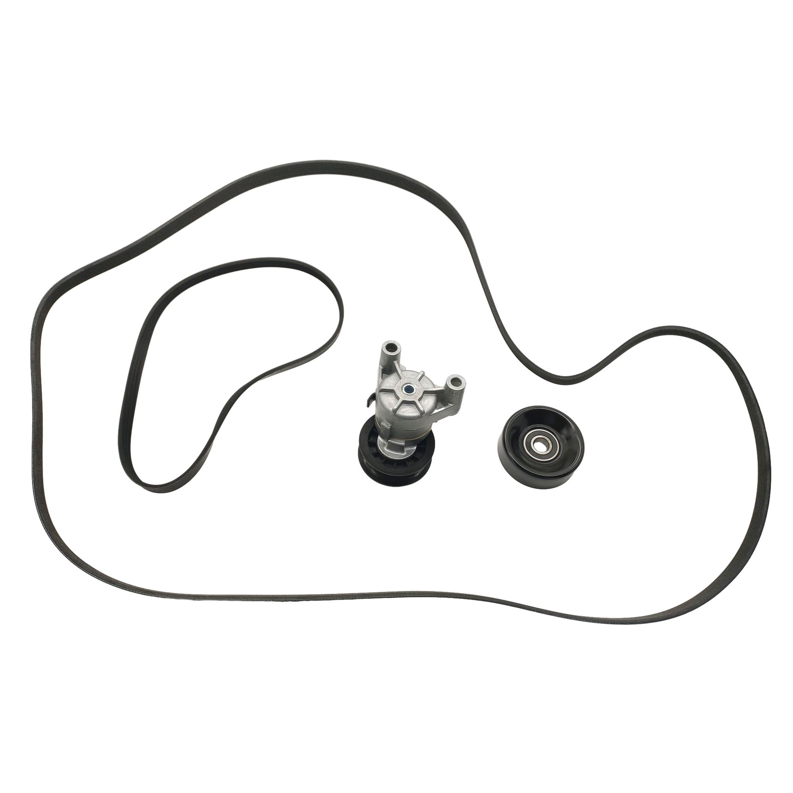 Serpentine Belt Tensioner Pulley Kit for Chevrolet Express Silverado GMC Sierra