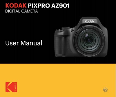 KODAK PIXPRO AZ901 CAMERA PRINTED INSTRUCTION MANUAL USER GUIDE