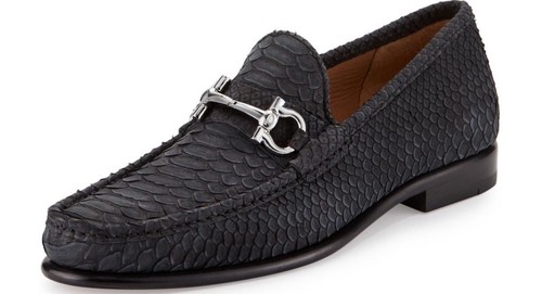 SALVATORE FERRAGAMO PYTHON LEATHER 