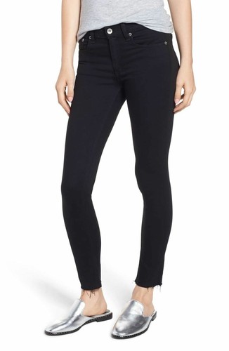 Rag \u0026 Bone Raw Hem Ankle Skinny Jeans 