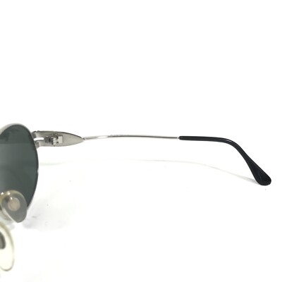 Vintage Vogue Sunglasses VO32225-S 424 Black Silver Round Frames w Green Lenses Vintage Vogue Sunglasses VO32225-S 424 Black Silver Round  main image 4