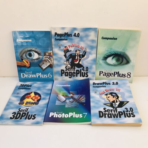 Ensemble de livres compagnons Serif • Drawplus • 3DPlus • Pageplus • Photoplus 3,4,6,7,8 - Photo 1/7