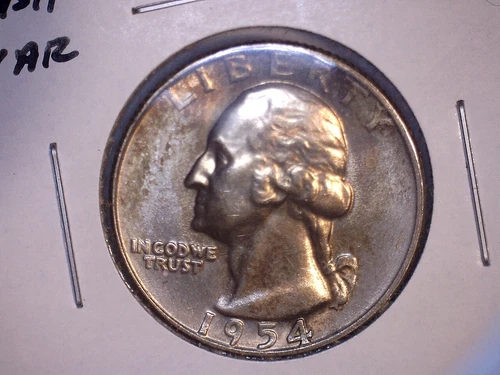 1954-D US Washington Quarter,  Uncirculated, .18085 Oz Slv (US-7109)