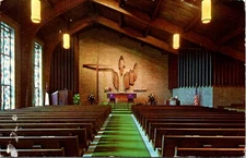 Janesville Wisconsin View of  Saint John Lutheran Church Vintage Postcard  27260