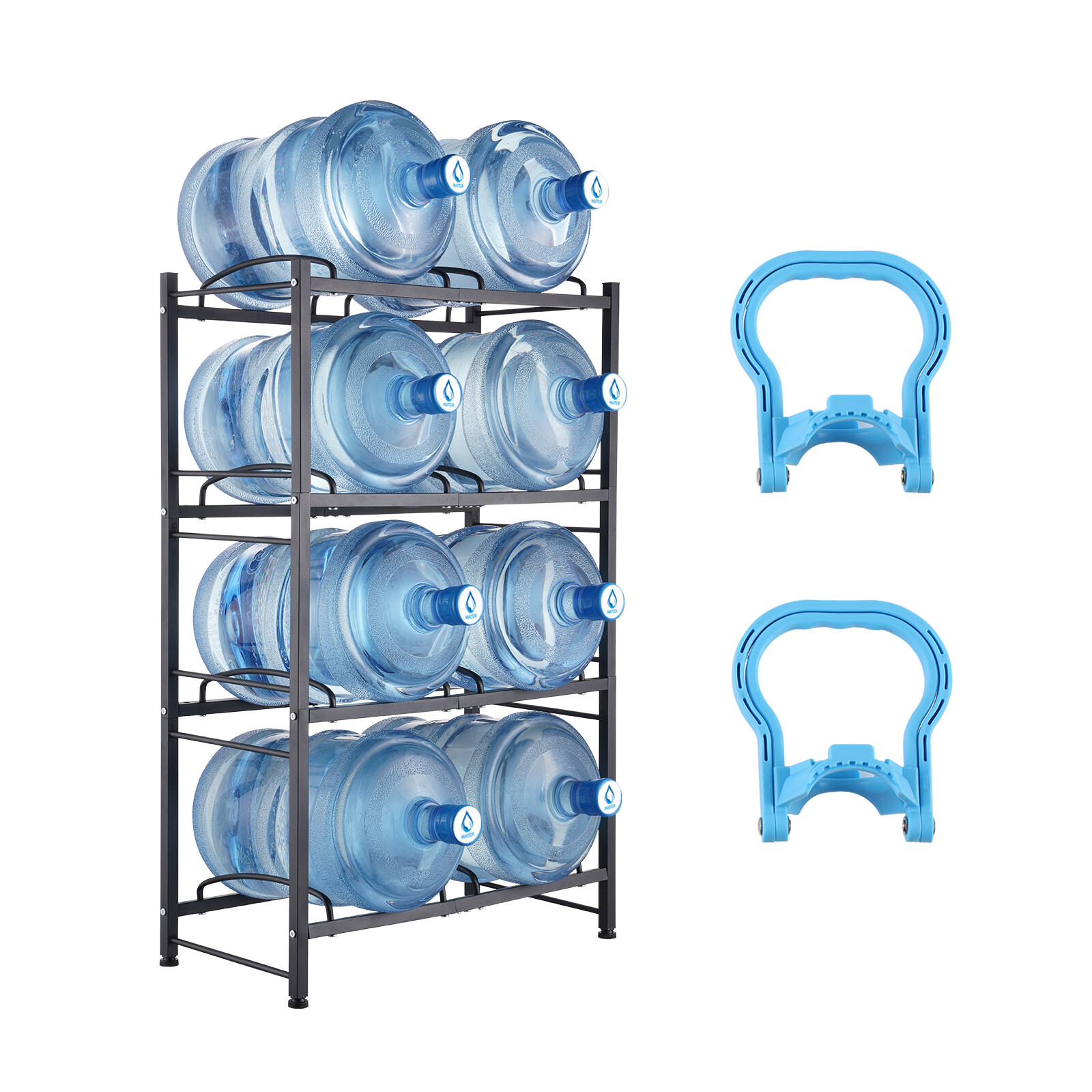 Support bonbonne eau VEVOR à 4 étages idéal pour organiser la cuisine et le bureau