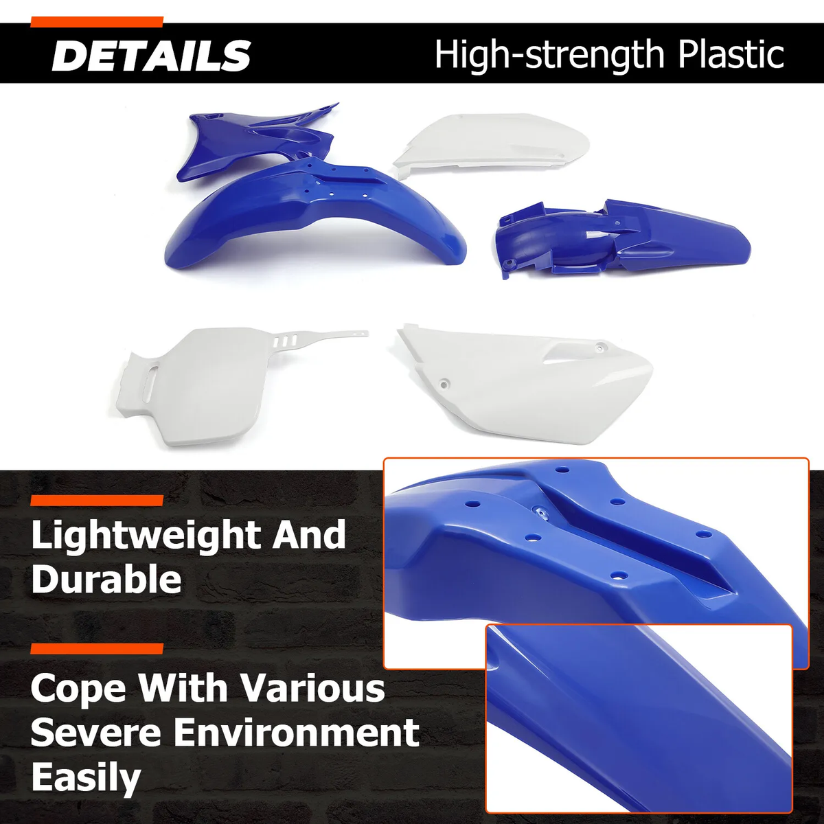 Complete Plastics Kit Fairing Fender Bodywork Set For Yamaha YZ85