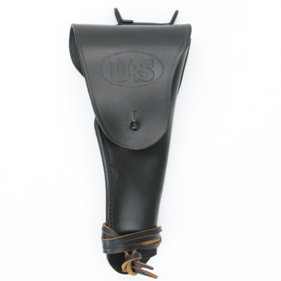 ゆ*P様 WWII Model11.5ozBlackDenimPants U.S. M1911 .45cal Black Leather Hip Holster Embossed US | eBay
