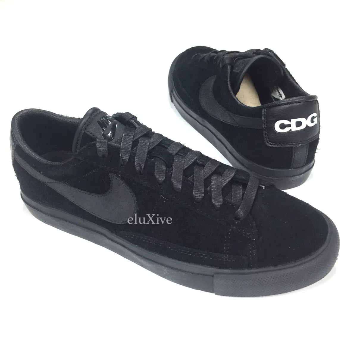 NWT Comme des Garcons Nike Blazer Low Prem CDG SP Black Suede 11.5