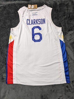 Jordan Clarkson Gilas Pilipinas  Jersey Universidad Size Large L White Nwt New