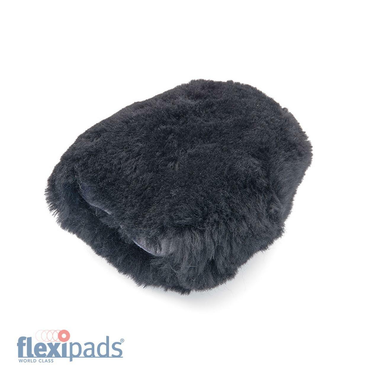 Flexipads Four Finger Merino Soft Pure Wool Half Wash Mitt Car Van Detailing