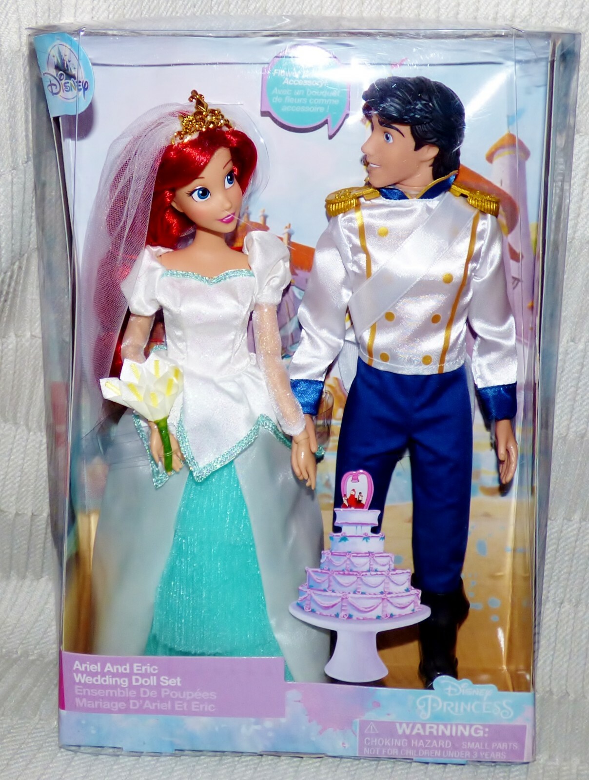 ariel and eric wedding doll set
