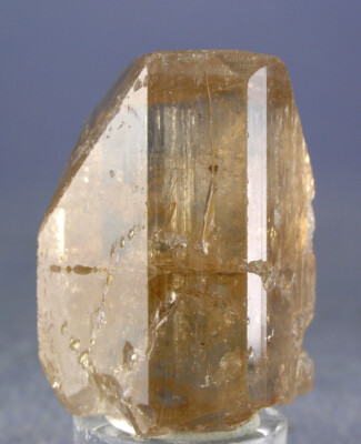 17.2 GRAM GEMMY CHAMPAGNE TOPAZ CRYSTAL, GILGIT, PAKISTAN, GLOBE MINERALS