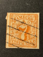 HAMBOURG 7 S. Mi 6 Used XF - CV 70 Euros (A2De2)