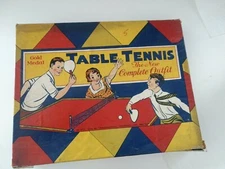 Vintage Table Tennis Complete Outfit Gold Medal Transgram Co NY Original Pkg 