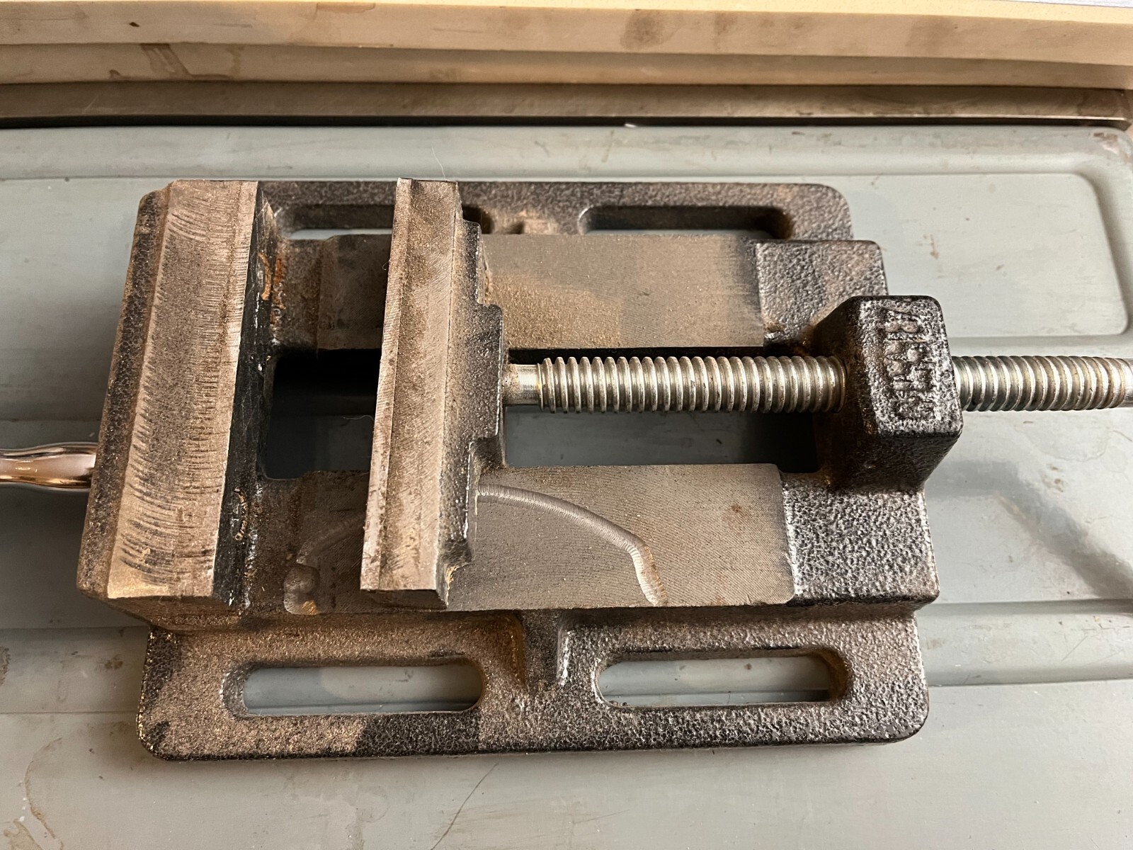 Lot of two Vices Wen 3.25" Cross Slide Vice and Bessey 4" Drill Press