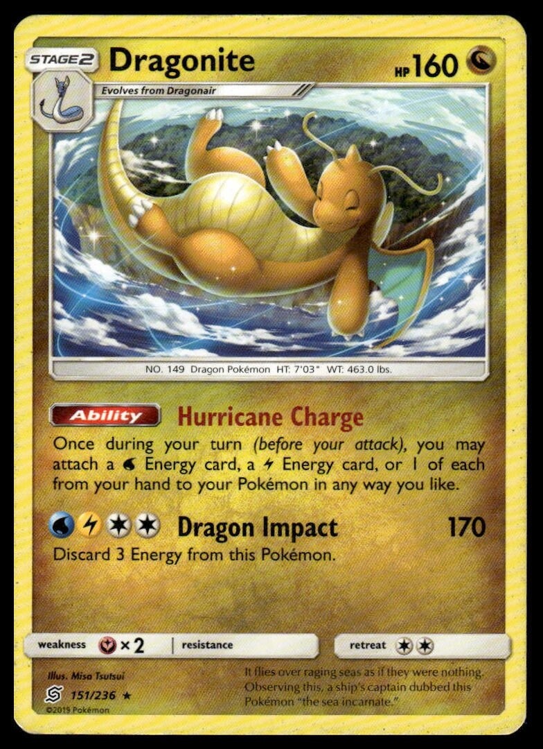Dragonite - 151/236 - Rare - Pokemon - Unified Minds - NM/M | eBay