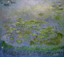 Water Lilies Claude Monet Hand Painted Oil Painting Repro Canvas Art Wall Decor
