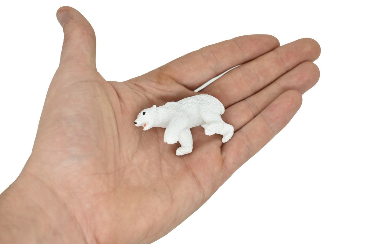 Polar Bear Small Very Nice Plastic Replica 2 1/4 inches long
