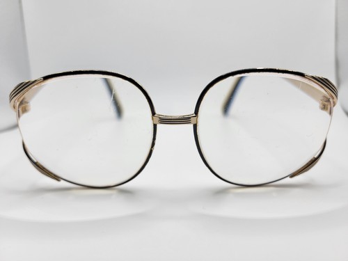 Vintage Christian Dior 2387 Austria Gold Round Eyeglasses FRAMES ONLY 55-16-120 - Picture 1 of 17