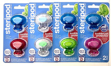 STERIPOD Clip-On Toothbrush Protector Multi Color, Pack of 4, 2 count per pack