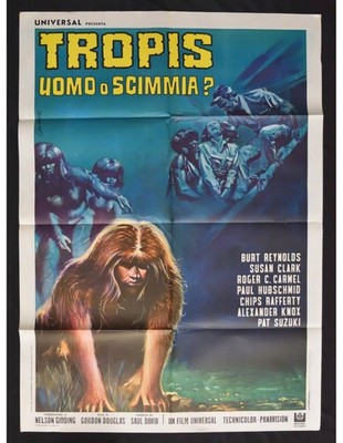 manifesto TROPIS UOMO O SCIMMIA burt lancaster susan clark A170